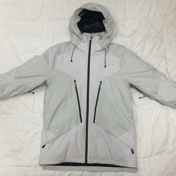NORTH FACE DIAMETER DOWN HYBRID WHITE MENS SKI JACKET LARGE CANADA MOOSE STONE - Picture 3 of 6